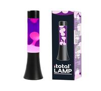 I-TOTAL® Lámpara de lava "Magie". Diseño único para su hogar. Púrpura y blanco, con forma cónica