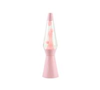 I-TOTAL® - Lámpara de lava Spaceship colorida efecto burbujas hipnótico, diseño retro, cera fluida, luz relajante, lámpara decorativa para casa y oficina (rosa pastel)