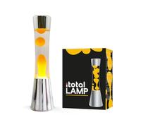 I-TOTAL - Lámparas de lava Magma 40 CM (Blanco/Naranja)