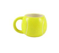 I-TOTAL - Taza de cerámica Chunky, taza para té o café 410 ml (TENNIS)