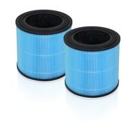 iAmoy AP0601 Filtro de repuesto para purificador de aire AIRTOK, H13 True HEPA y filtro de carbón activo, sistema de filtro 4 en 1, juego de accesorios de repuesto de alta eficiencia para AP0601 (2