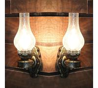 IBalod Estilo Chino Lámpara de Pared de Apliques de Pared marrón Antigua Barra de Pasillo de la Vendimia Lámpara de luz de Pared de la lámpara de Aceite Antiguos Focos de Techo de Hierro de Creative
