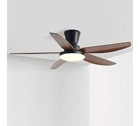 IBalody Ventilador de Techo Grande nórdico con luz, Ventilador de sincronización remota, Ventilador de Techo LED silencioso para Interiores, luz de 3 velocidades para Dormitorio, Hotel, Comedor