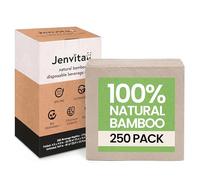 Ibambo Paquete de 250 servilletas de cóctel de bambú, servilletas de bebidas ecológicas de 2 capas, servilletas de bar para el hogar, fiestas, servilletas plegadas de 4.5 x 4.5 pulgadas, servilletas