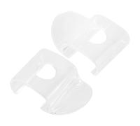ibasenice 1 Par de Tiradores de Persiana Enrollable de Plástico Transparente, Accesorios Inalámbricos Compatibles Mayoría de Persianas, Diseño Curvo para Fácil Fijación