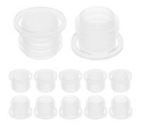 ibasenice 100 Tapas de Botella de Plástico Blanco Pe Acabado Pulido y Superficie Lisa, Tapones de Repuesto para Botellas Reutilizables y Sellado Hermético en Cocina