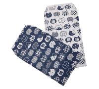 ibasenice 2 Fundas de Libro de Tela Estilo Japonés, Protección Reutilizable para Cuadernos y Cuadernos de Bocetos, Fáciles de Llevar y Lavables para Estudiar y Viajar