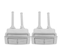 ibasenice 2 Piezas Botón para Cisterna de Inodoro Doble Rectangular