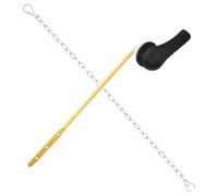 ibasenice 2 Piezas Botón Pulsador para Tanque de Inodoro, Accesorios para Tanque de Inodoro, Abs Aluminio Hierro, Negro, Resistente al Desgaste y Silencioso, para Baño, Personas Mayores