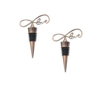 ibasenice 2 Tapones de Metal Creativos y Reutilizables para Botella de Vino y Vinagre, Fáciles de Usar, Ideales para Bodas y Bares, Diseño Elegante y Práctico
