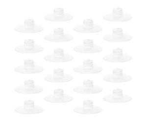 ibasenice 20 Ventosas para Cables Diseño Plano y Clip Abierto, Base de Succión Fuerte de Silicona para Organización Fácil en Cocina y Baño