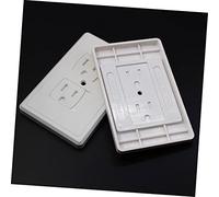 ibasenice 3 Tapas de Enchufe Cierre Automático a Prueba de Niños, Abs Blanco, Instalación Fácil para Baño y Cocina