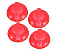 ibasenice 4 Piezas Cubierta Plástica para Detector de Humo Roja, Resistente a Deformaciones y Fácil Instalación, Adecuado para Protección en Hoteles y Cocinas Modernas