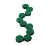 ibasenice 90 Piezas de Arandelas Verdes para Piano de 22 Mm, Accesorios de Repuesto Material Sintético, Protegen Platillos y Evitan Contacto Metálico