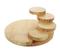 ibasenice Bandeja de Madera para Sushi Estructura Giratoria de Escalera, Plato Grande para Servir Sashimi en Bistros y Restaurantes Efecto Decorativo