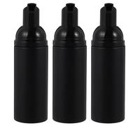 ibasenice Botellas Dosificadoras de Espuma 3piezas de Plástico Negro 50ml Botón de Resorte para Jabón Líquido DIY y Champú en Viaje o Eventos Sociales