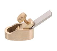 ibasenice Cepillo de Mano para Trabajar la Madera, Mini Cepilladora de Madera Manual de Metal 4,50x2,50x1,50cm, Dorado, para Violín, Ajuste de Puentes y Reparación de Violines
