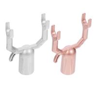 ibasenice de Tenedor para Barra de Ropa 2 Piezas de Aleación de Aluminio Práctico para Colgar Ropa Repuesto Resistente y Duradero en Uso al Aire Libre y Secado
