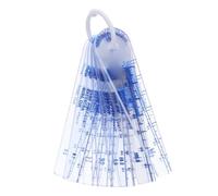 ibasenice Galgas de Espesores Herramienta para Medir Espacios de Plástico, 0,05-3mm, Calibre de Espacio en Forma de Cuña para Puertas, Inspección de Puertas Cortafuegos, Industrial