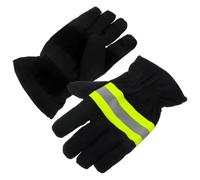 ibasenice Guantes de Soldadura Ignífugos de Algodón para Bomberos, Resistentes al Calor Previenen la Transferencia de Calor, Ideales para Equipo de Extinción de Incendios