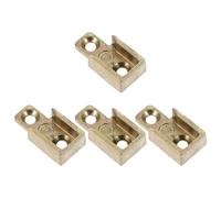 ibasenice Herrajes de cerradura para ventanas abatibles 4 piezas en aleación de zinc con placa de cierre y compatibilidad amplia para uso en habitaciones y salones