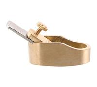 ibasenice Herramienta para Fabricación de Instrumentos de Madera Mini Cepillo de Pulgar de Latón Sólido Cuchilla para Alisar y Nivelar Partes de Violín y Madera Accesorios Manuales para