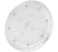 ibasenice Plato Giratorio Resistente Rebabas de Acrílico Transparente Redondo para Cocina y Hogar Adecuado para Arreglo de Flores y Plantas