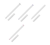 ibasenice Rotuladores para Tatuajes y Piercing, 4 Piezas de Plástico Blanco Punta Delgada y Cómoda, Ideales para Uso en Salones de Tatuajes