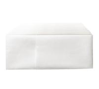 ibasenice Servilletas de Cena Desechables White de Pulpa de Madera, Diseño Grueso y Elegante, 50 Piezas para Fiestas y Entretenimiento Diario, Seguras y Amigables