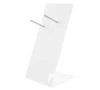 ibasenice Soporte Diseño de Acrílico Blanco para Pelo Secador Almacenamiento de Cable, Organizador Elegante y Instalación Fácil Compacto para Baño Tocador