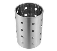 ibasenice Soporte para Utensilios de Cocina Diseño de Drenaje y Ventilación de Acero Inoxidable Plata Organizador Simple para Cuberteros y Escurridor de Platos