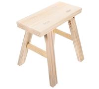 ibasenice Taburete de Madera Beige Antideslizante y Elevador de Altura, Taburete Retro para Baño Diseño Sencillo y Estilo Fresco, Adecuado para Uso Doméstico
