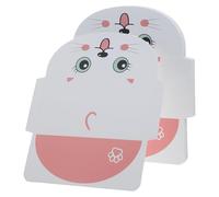 ibasenice Tarjetas de Felicitación y Sobres Diseño Adorable de Gato, Espacio Amplio para Escribir 20 en Papel Rosa Ideales para Fiestas Infantiles y Showers