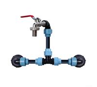 IBC Adaptador de válvula de tanque | Conector de drenaje de PVC con salida de 1/2 pulgada o 3/4 pulgadas para barriles de agua | Sistema de riego de manguera de grifo de jardín | Ligero (3/4 pulgadas)