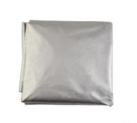 IBC - Funda protectora para tanque de 1000 L, protector de aluminio aislante con solapas para grifo y palé, resistente a los rayos UV, funda de almacenamiento para exteriores, color gris
