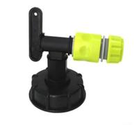 IBC - Grifo conector de tanque de 1000 L, adaptador de contenedor con manguera de jardín, acoplamiento de tambor de plástico sin rosca, almacenamiento de agua