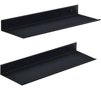 Ibenzoa® Estante para ducha, color , 40 x 12 cm – Juego de 2. Estante de pared fabricado con aluminio de alta calidad, resistente a la corrosión, con un borde de 5 mm, capacidad de carga de 10 kg, sin