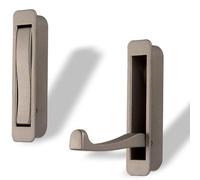 Ibenzoa® - Gancho abatible para perchas, diseño que ahorra espacio, con apariencia de acero inoxidable, metal, 80x20x13,5 mm, saliente de 61,2 mm, 1 unidad.