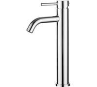 Ibenzoa®: Grifo moderno de alta calidad para lavabo, con un diseño ergonómico de un solo mando, fabricado en latón cromado, con un caño de 205 mm, un aireador que ahorra agua y conexiones de 3/8" para