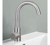 Ibenzoa®: Grifo para lavabo de latón, con mecanismo interior de cerámica, giratorio 360°, termostático, control inalámbrico, sistema de fijación integrado, diseño minimalista
