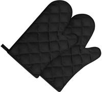 Ibenzoa®: Guantes de horno resistentes al calor – 1 par, color , con forro de algodón grueso para una protección térmica segura al hornear y asar