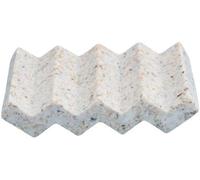 Ibenzoa® - Jabonera de diseño que imita el mármol, de secado rápido, color blanco, fabricada en resina, resistente al agua y a los arañazos, 1 unidad, ideal para baño y cocina