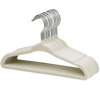 Ibenzoa® - Juego de 15 perchas para ropa de bebé – Ahorra espacio, 0,5 cm de grosor, giratorias 360°, antideslizantes, diseño ergonómico, color crema
