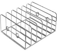 Ibenzoa®: Organizador vertical de acrílico para correo y documentos – 6 compartimentos, portaletras transparente para escritorio, construcción estable y resistente a los arañazos