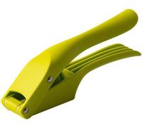 Ibenzoa®: Prensa de ajo 2 en 1 y cortador de rodajas – dos compartimentos para pasta de ajo y rodajas, acero inoxidable, plástico apto para alimentos, diseño ergonómico, apto para lavavajillas