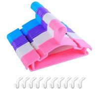 Ibenzoa® Set de 40 perchas de plástico PP para bebés y niños pequeños – 27 x 15 cm, ultradelgadas y que ahorran espacio, con bordes redondeados, aptas para ropa de hasta 3 años