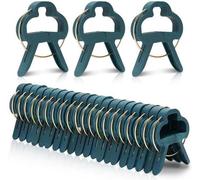 Ibenzoa® Set de 50 clips para plantas: clips robustos de plástico y metal galvanizado para sujetar de forma segura tomates y plantas trepadoras, reutilizables