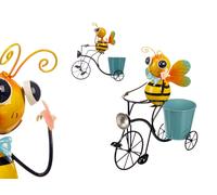 Ibergarden Macetero Bicicleta Abeja Amarillo - Azul