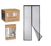 IBERGARDEN Mosquitera Magnética para Puerta 90x210cm Negro