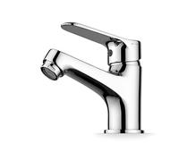 Ibergrif Grifo Lavabo Monomando para Baño, Latón Cromado Antihuellas, Agua Fría y Caliente, Cartucho Cerámico Silencioso, Instalación Fácil, Altura de Salida 72 mm, M11059